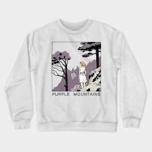 Purple Mountains  -- Original Fan Artwork Design Crewneck Sweatshirt